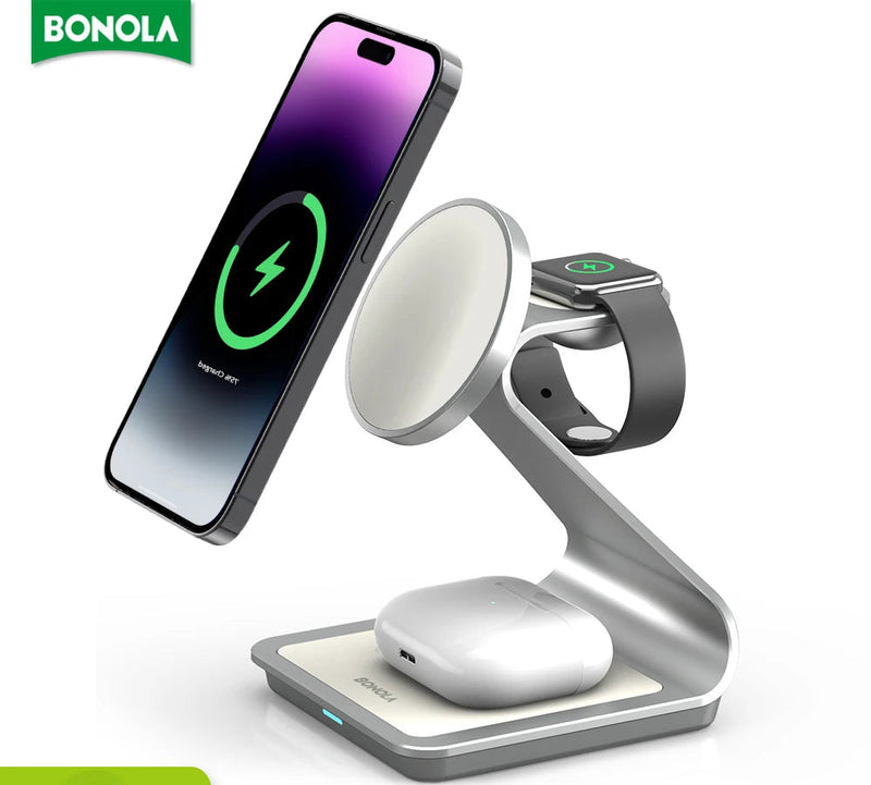 Magnetic 3 in 1 Wireless Charger